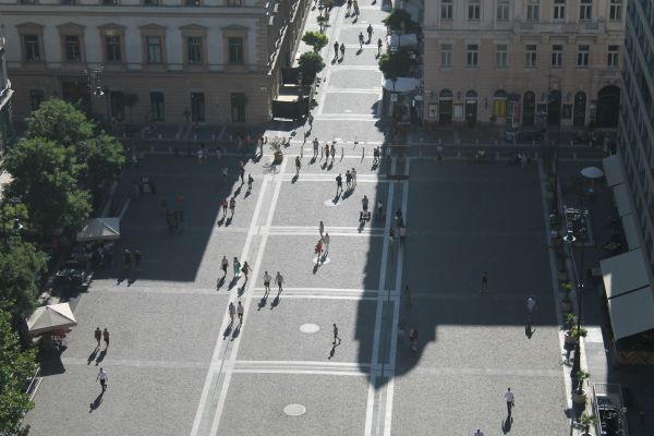 A pedestrianised area