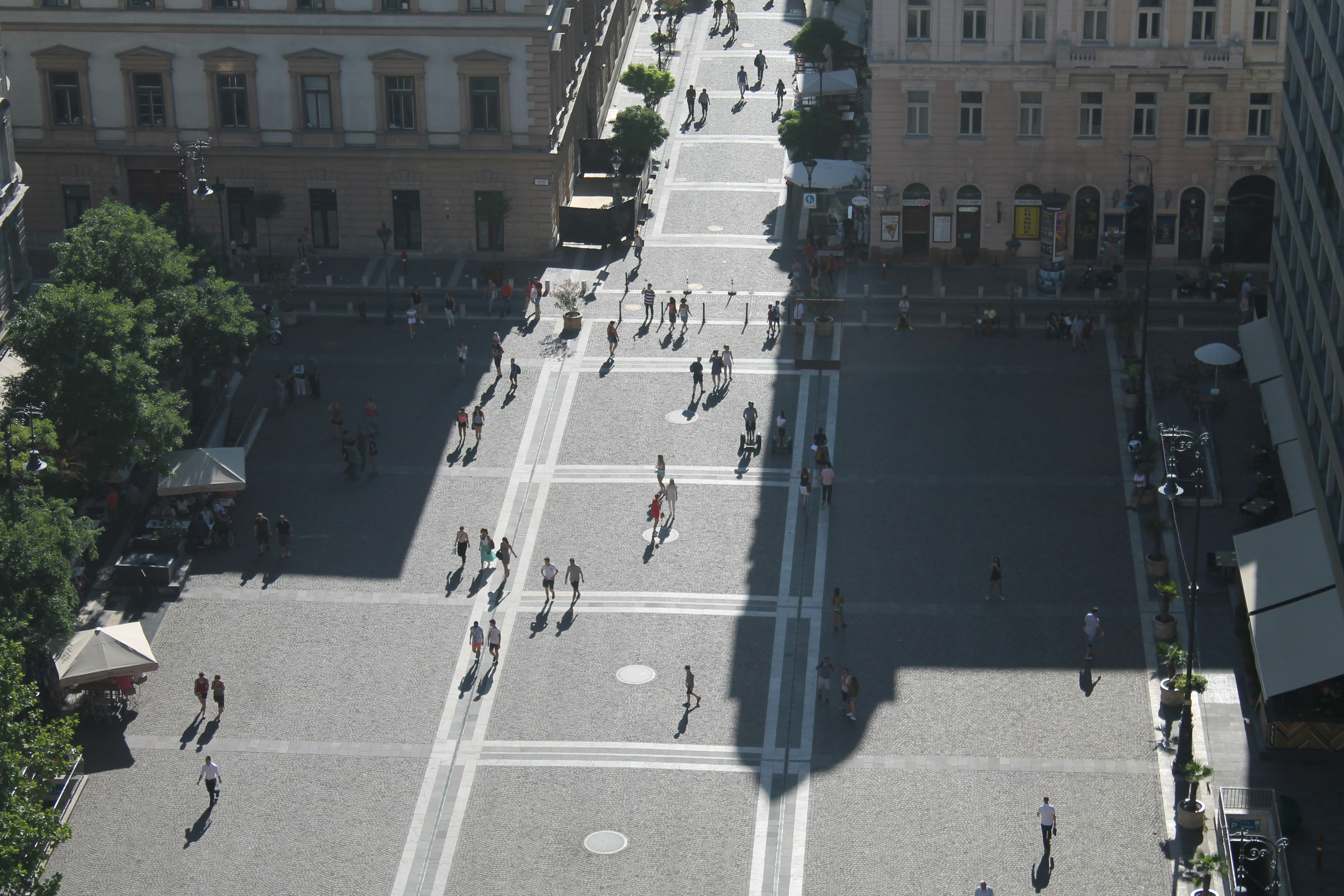 A pedestrianised area