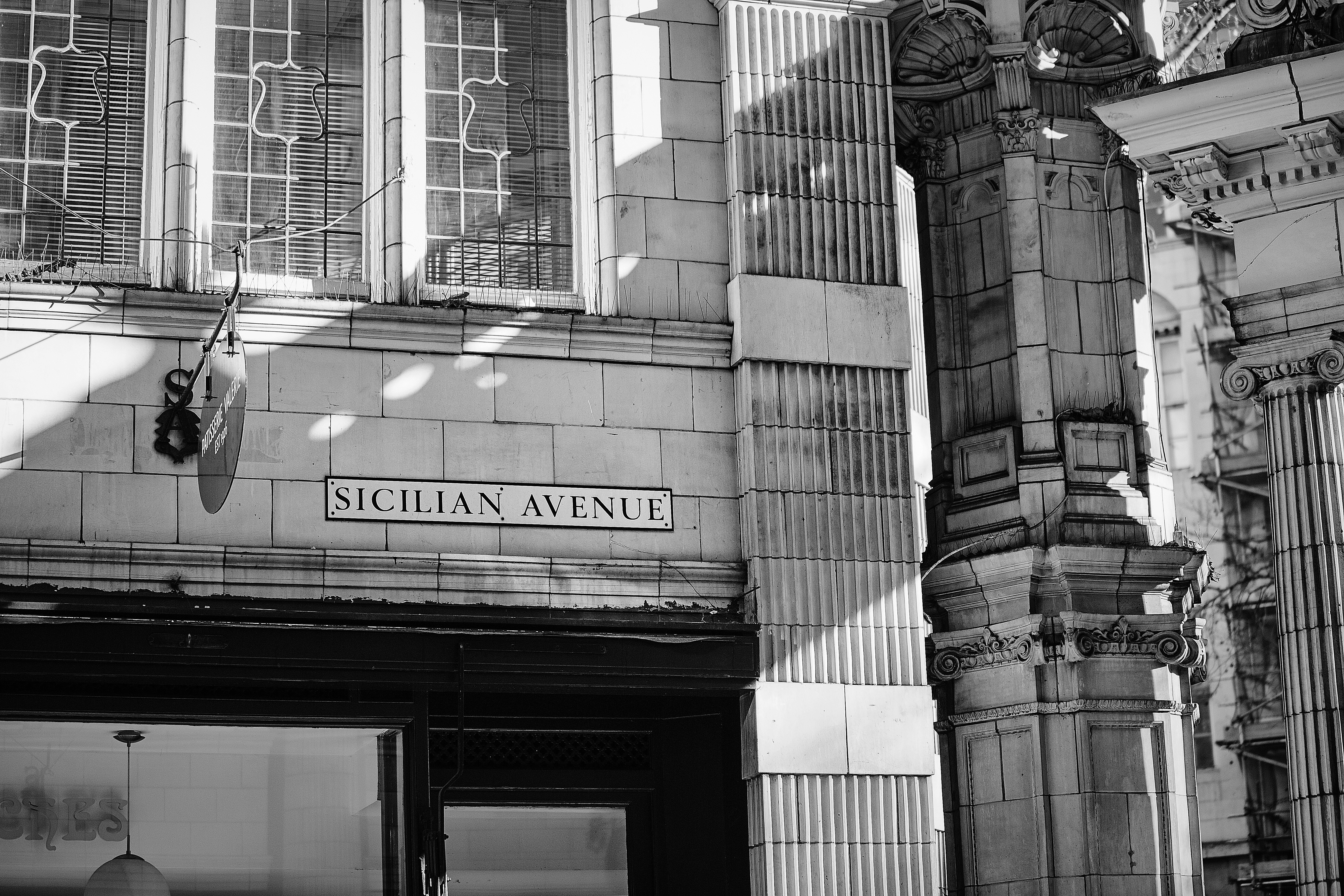 Sicilian Avenue Street Sign