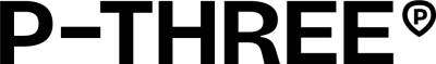 P-THREE Logo (Black)
