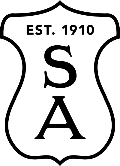 Shield Est.1910 (White, black border)